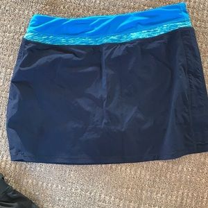 Navy blue tangerine skort
